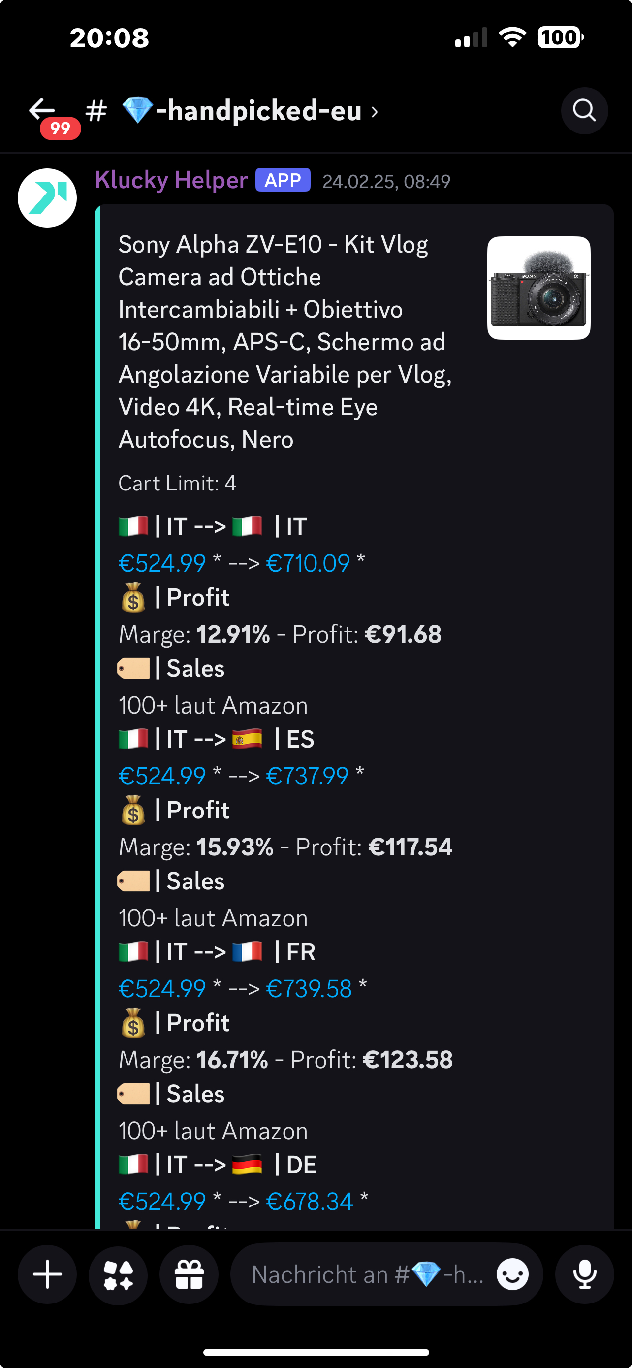 A2A Flips Discord Community mit aktuellen Arbitrage Angeboten